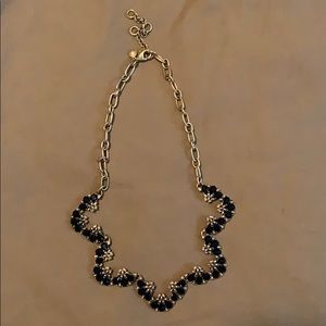 J Crew Navy blue statement necklace